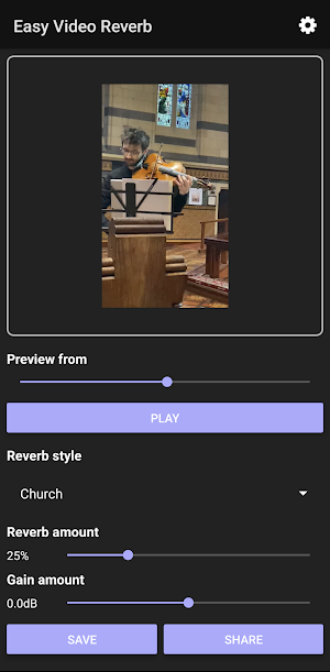 Easy Video Reverb Screenshot 2