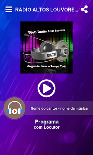 Rádio Altos louvores Screenshot 0