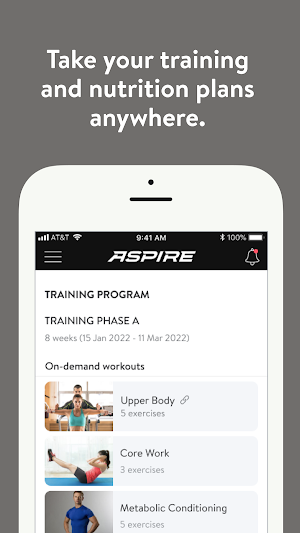 Aspire Health Clubs Coaching Screenshot 0