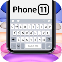 Purple Phone 11 Keyboard Theme
