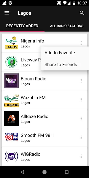 Lagos Radio Stations - Nigeria Screenshot 1