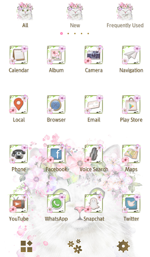 Flower Crowned Cat Theme Screenshot 2