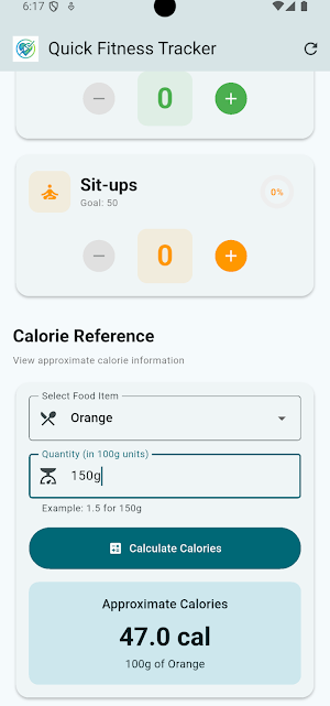 Quick Fitness Tracker Screenshot 0