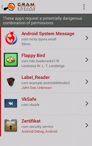 CRAM App Analyser Screenshot 3