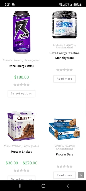 LevelUp Supplement Store Ltd. Screenshot 2
