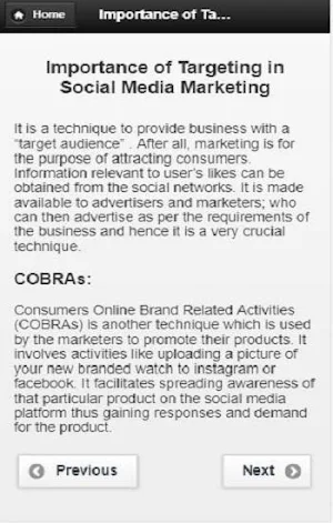 Social media marketing Screenshot 2