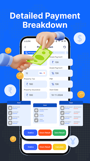 EMI Calculator Interest Tool Screenshot 2