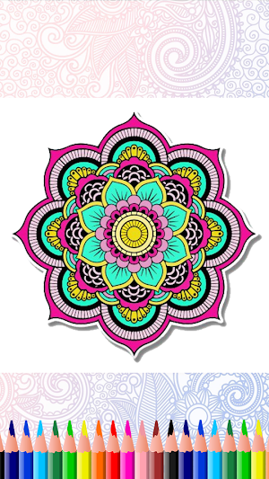 Mandala coloring pages - mandala art easy Screenshot 3