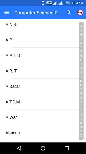 Computer Science Dictionary Screenshot 1