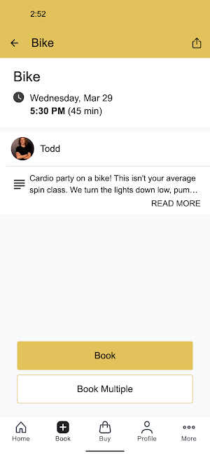 Barre & Bike Screenshot 2