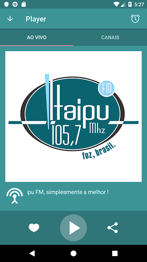 Radio Itaipu FM 105,7 MHZ Screenshot 2