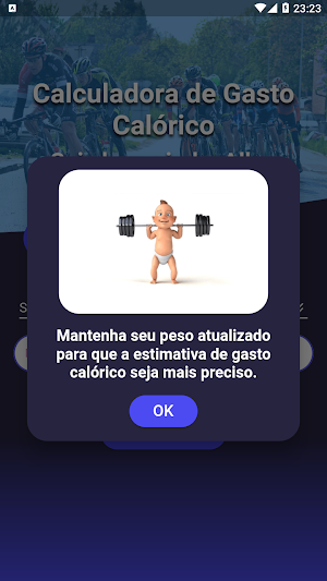 Calorie Expenditure Calculator Screenshot 2