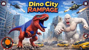 Angry Dinosaur City Rampage 3D Screenshot 0