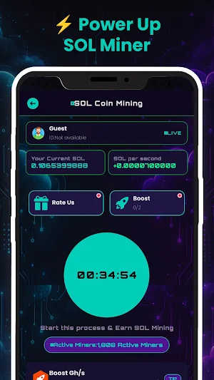 Solana Mining: SOL Miner Screenshot 1