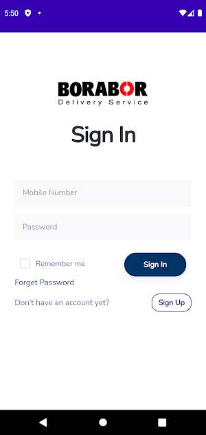 Borabor Delivery Screenshot 1