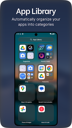 OS 27 Launcher : Golden Gate Screenshot 1