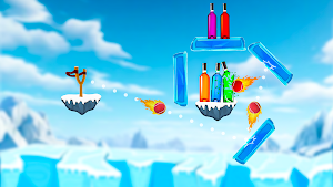 Bottle Knock Sort Color Game Screenshot 1