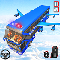 US Police Flying Prison Bus Criminal Transport