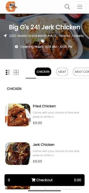 Big G's 241 Jerk Chicken Screenshot 2