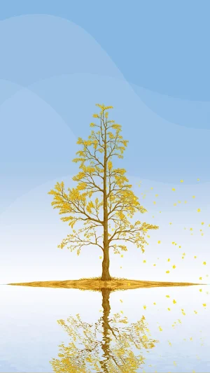 Ginkgo Tree Live Wallpaper Screenshot 1