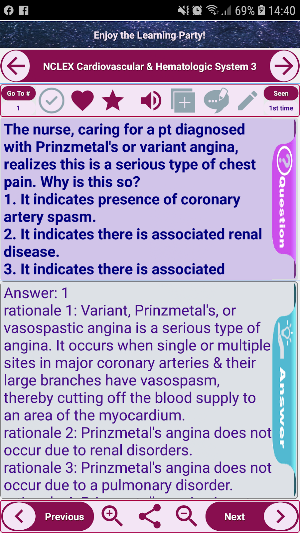 NCLEX Cardiovascular & Hematologic System. Screenshot 1