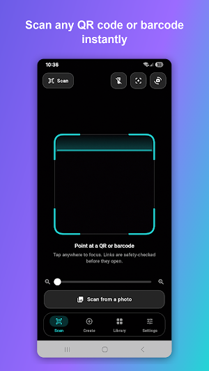 QR Code and Barcode Scanner Screenshot 0