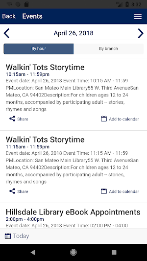 San Mateo City Library Screenshot 1