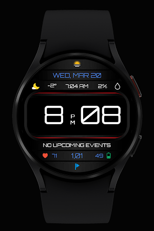 WR 016 Digital Watch Face Screenshot 1