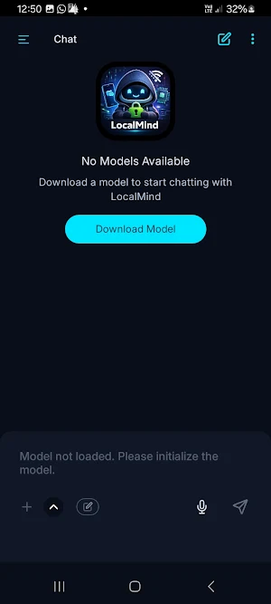 LocalMind - Private AI Chat Screenshot 1