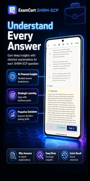 SHRM-SCP Prep 2026 ® ExamCert Screenshot 3