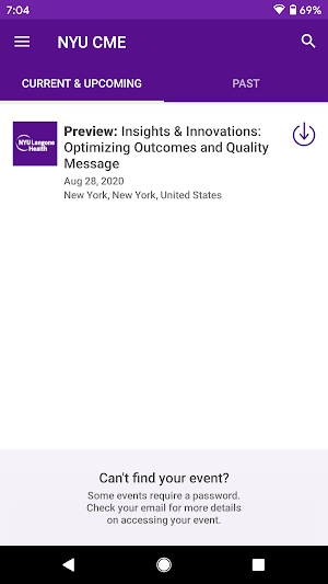 NYU Langone CME Screenshot 1