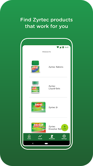 ZYRTEC® AllergyCast® Screenshot 0