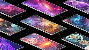 3D Galaxy Live Wallpaper HD 4K Screenshot 0
