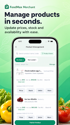 Foodmax Merchant Screenshot 1