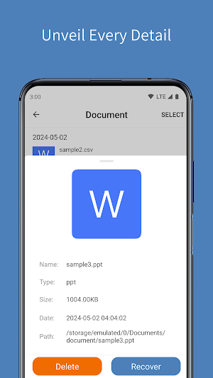 File Recovery - Findback&Store Screenshot 3