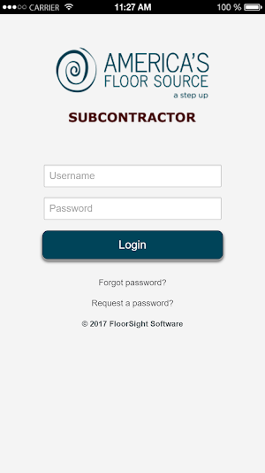 AFS Subcontractor Screenshot 0