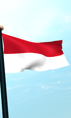Monaco Flag 3D Free Wallpaper Screenshot 3
