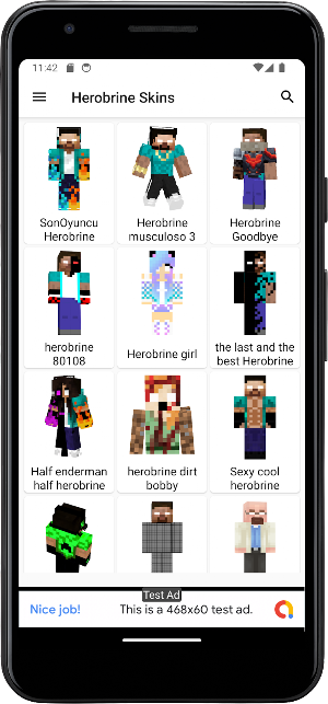 Herobrine Skins for Minecraft Screenshot 0