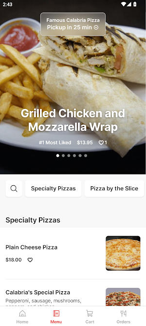 Famous Calabria Pizza Screenshot 1