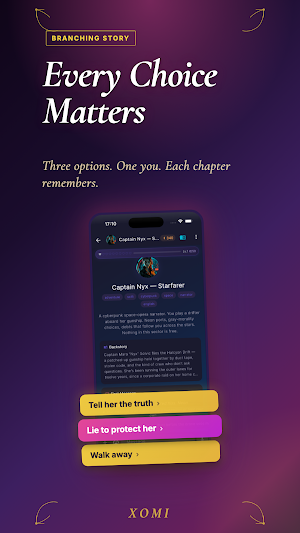 Xomi: Live the Story Yourself Screenshot 1