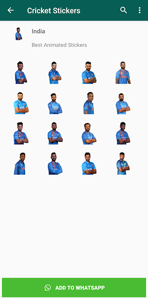 WAStickerApps - Cricket Stickers for WhatsApp Screenshot 1