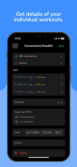 Fitmime: Workout Tracker Screenshot 3