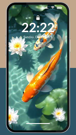 Peaceful Koi Pond Wallpaper 4K Screenshot 3