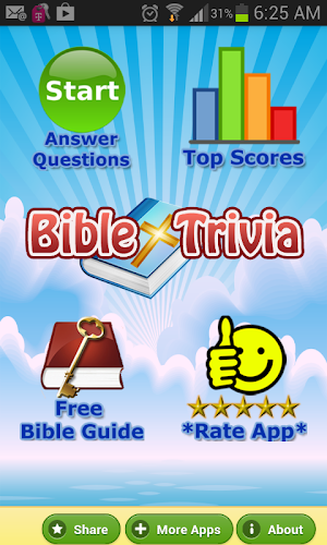 Bible Trivia Quiz Free Bible Guide, No Ads Screenshot 0