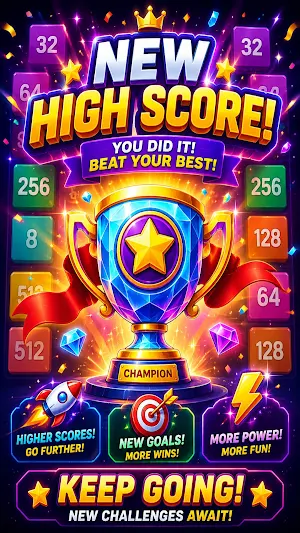2048 Merge Games - M2 Blocks Screenshot 3