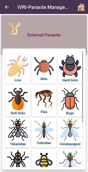 Parasite Management Guide App Screenshot 1