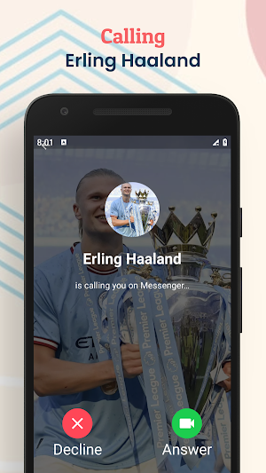 Erling Haaland Fake Chat & VC Screenshot 2