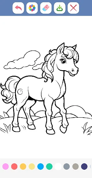 Cute Pony Coloring Book Screenshot 3