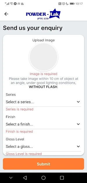 Powder-Lak Custom Products Screenshot 2