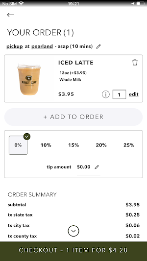 First Cup Coffee Co Screenshot 3